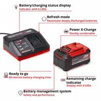 PXC starter kit 5.2Ah & 4A quick charger