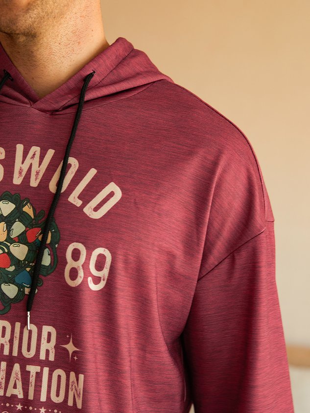 Christmas Text Letters Hoodie Sweatshirt