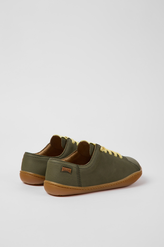Peu Green Leather Shoes for Children