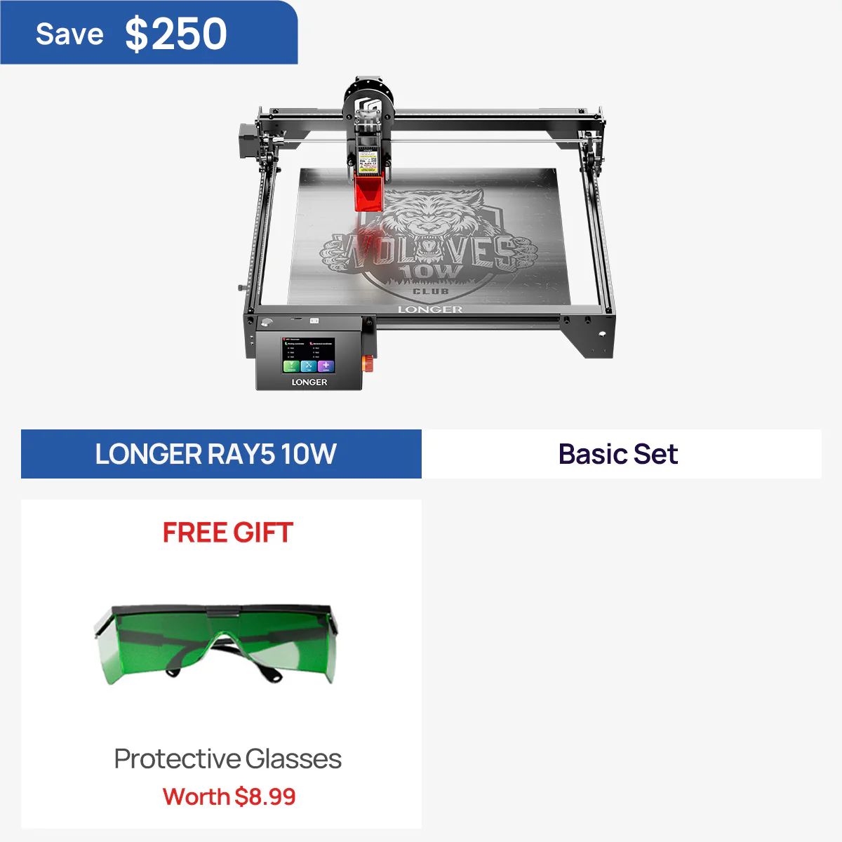Longer RAY5 10W/20W Laser Engraver