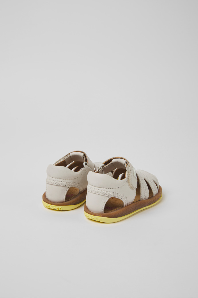 Bicho White Leather Sandals for Boys