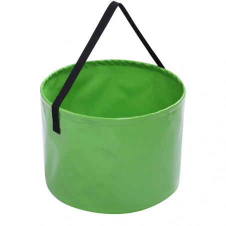 OZtrail FLAT PACK BUCKET JUMBO 24L waterproof folding bucket - green