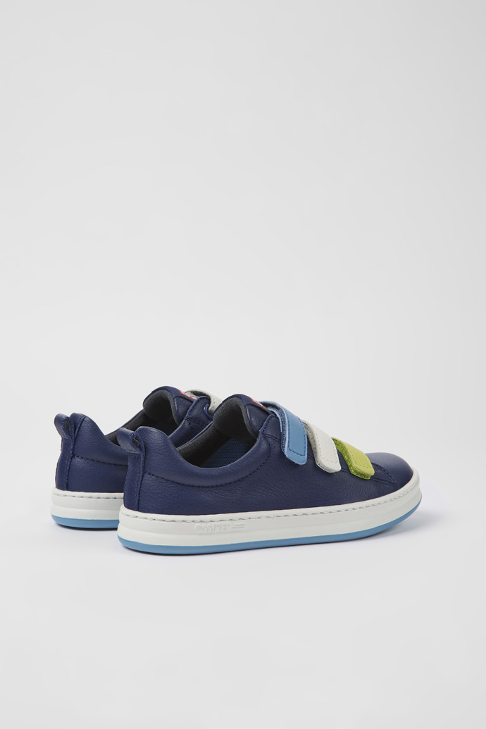 Twins Blue Leather Sneakers for Boys