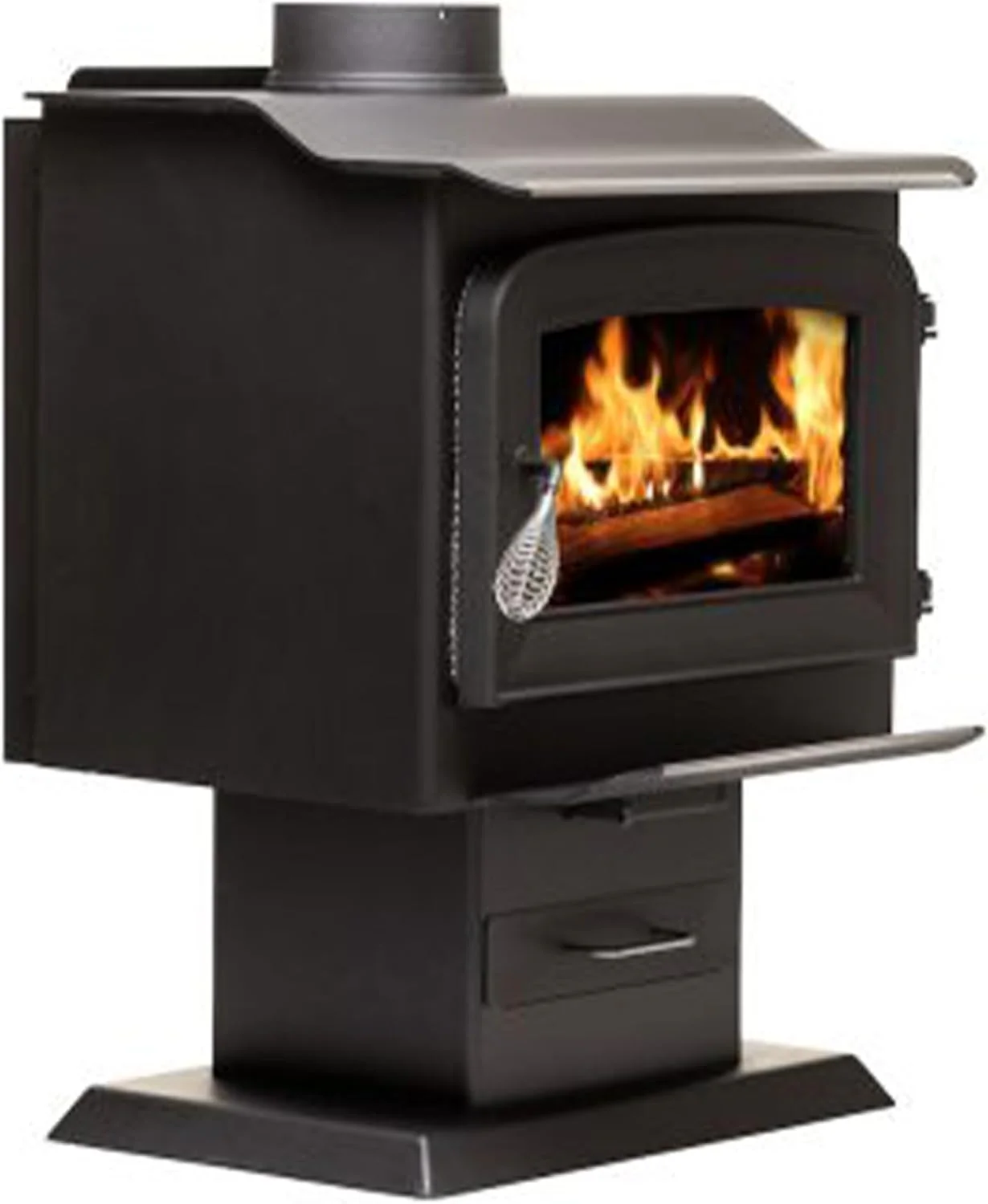 Ashley Hearth AW1120E-P 1200 Sq. Ft. Pedestal Wood Stove