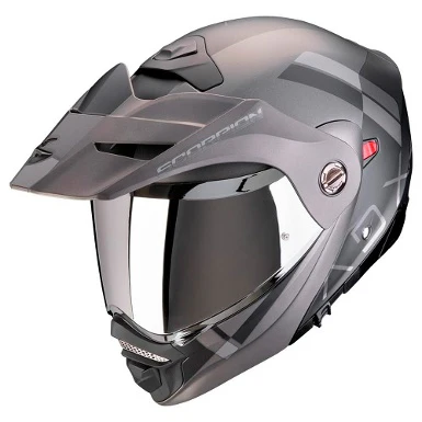 SCORPION ADX2 GALANE MODULAR TRAIL HELMET MATTE BLACK / SILVER