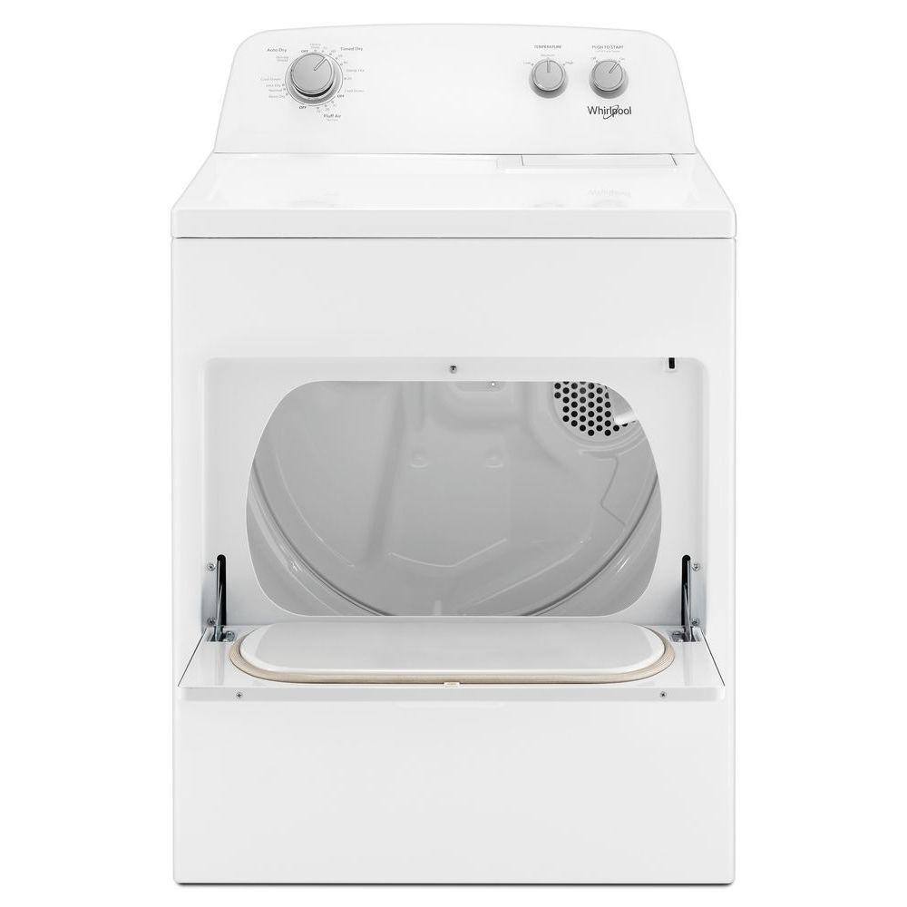 2025 Whirlpool 7.0 cu. ft. Electric Dryer, AutoDryTM System, Wrinkle ShieldTM, White