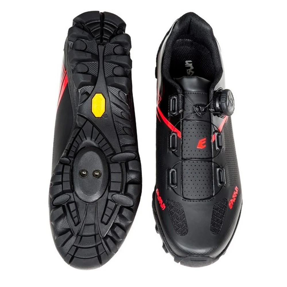 MOUNTAIN BIKE EASSUN 320 SHOES - BLACK / RED