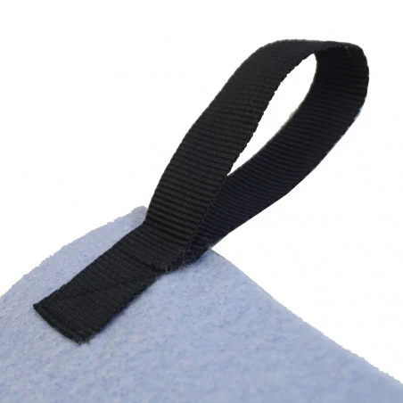 Hosa CAMP TOWEL large towel 100 X 150 CM with hanger - light blue