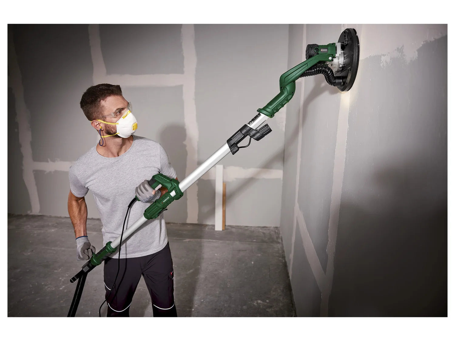 PARKSIDE wall and ceiling grinder PWDS 920 B2, 710 W, with 6 grinding wheels