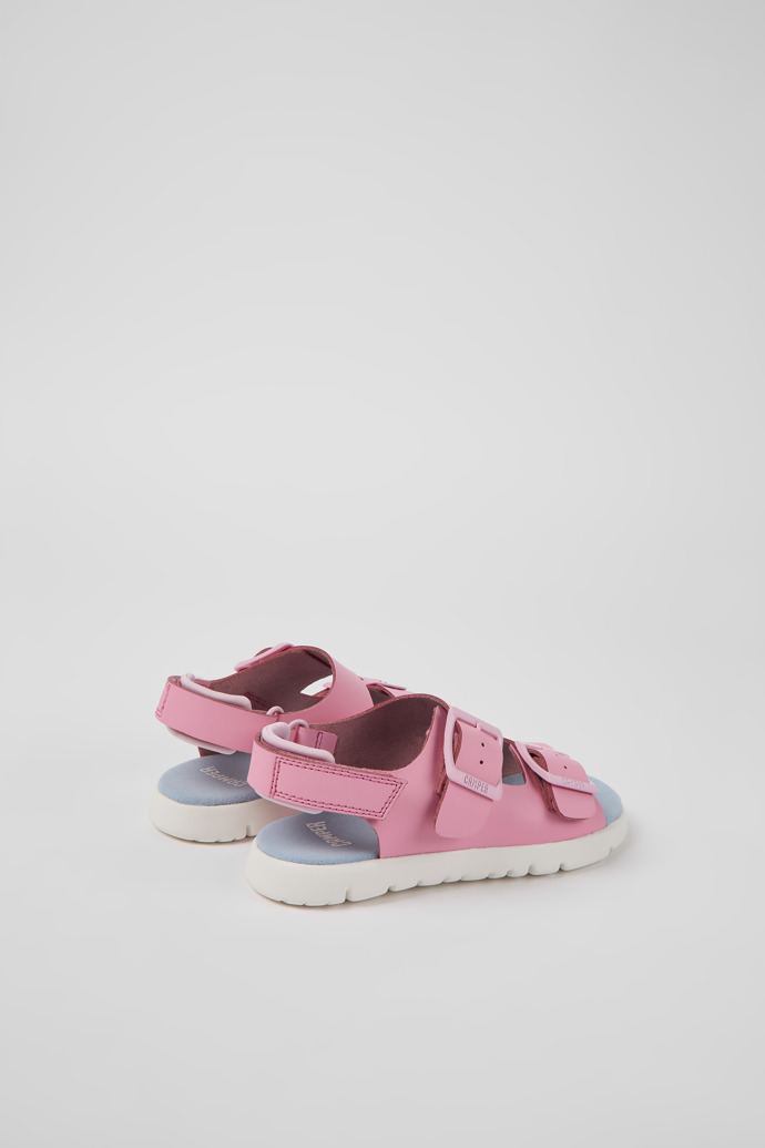 Caterpillar Pink Leather Sandals for Kids