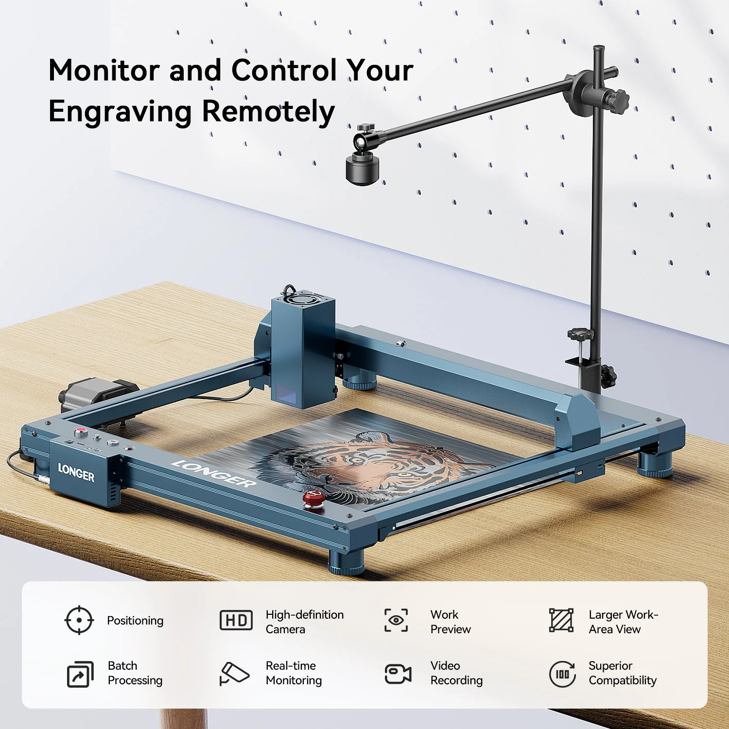 Laser engraver camera kits